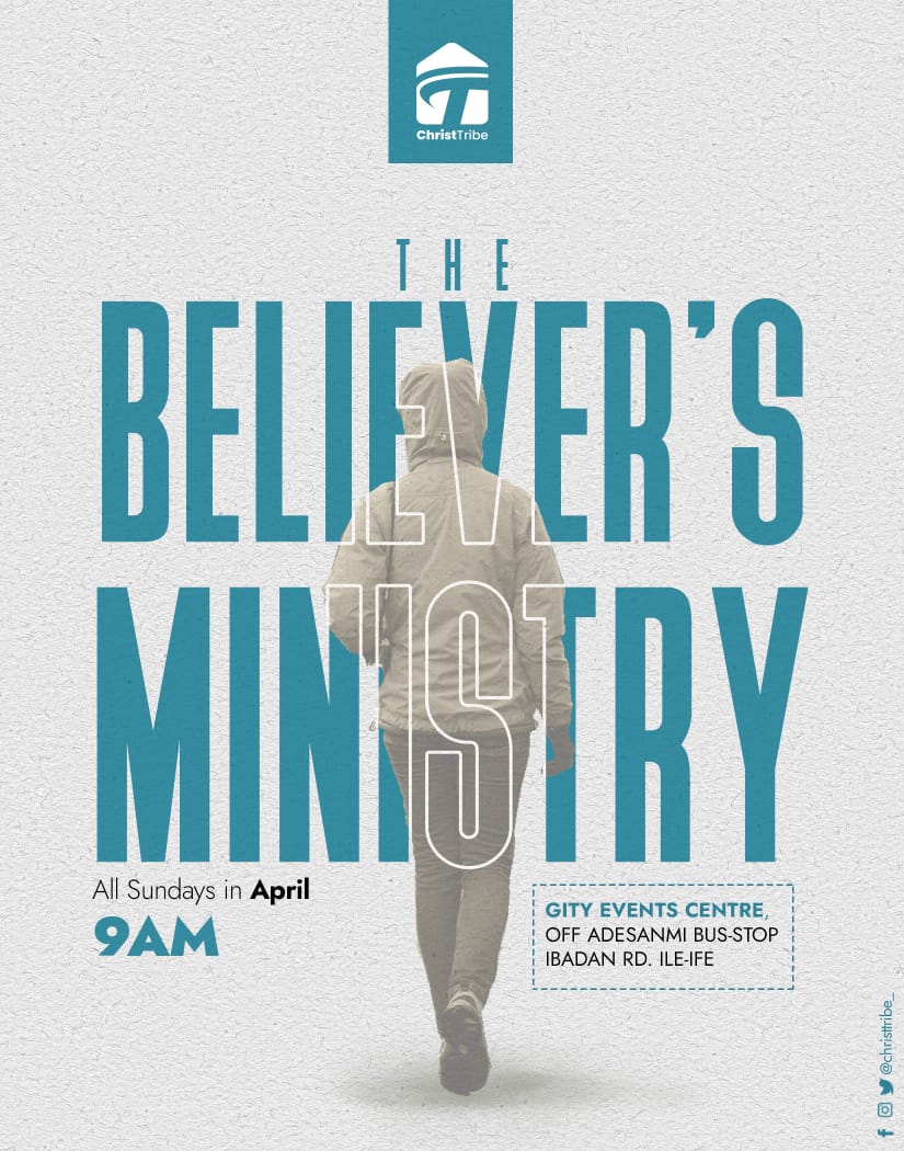 ChristTribe's tweet photo. It's always a delight to fellowship with the Father and with the Saints.
Yesterday, we learned that
- Every believer is called into the work of Ministry and this ministry is given in Christ.
- As believers, we must acknowledge the ministry we have received.
#ChristTribe https://t.co/OLlqt5LSfe