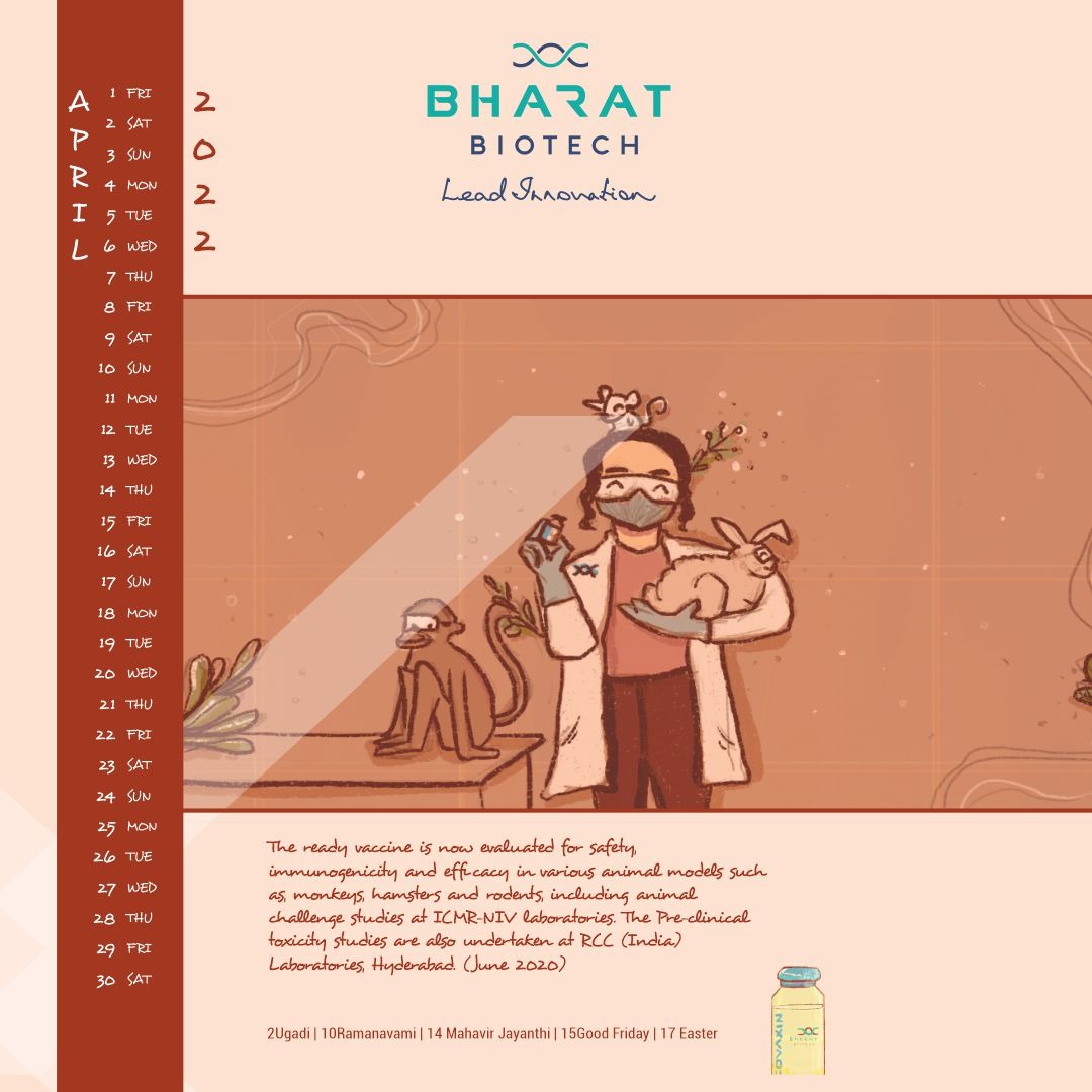 BharatBiotech's tweet photo. #april2022 #BharatBiotech #covaxin #vaccines https://t.co/Tbi06t9bPw