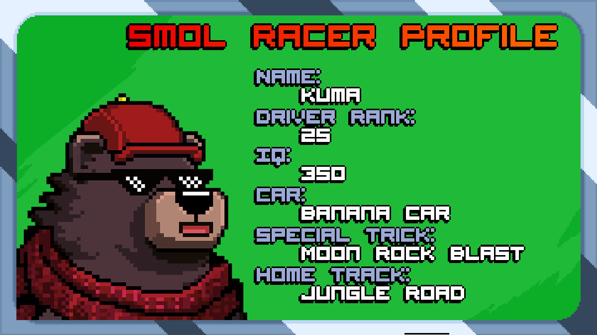 talesofkumas's tweet photo. Did you mention my name @SmolBrainsNFT ? Let's race! wen and wer ser? 🚗💨

#NFT #NFTs #NFTCommunity #NFTCollection https://t.co/7jV0Gy2fmw
