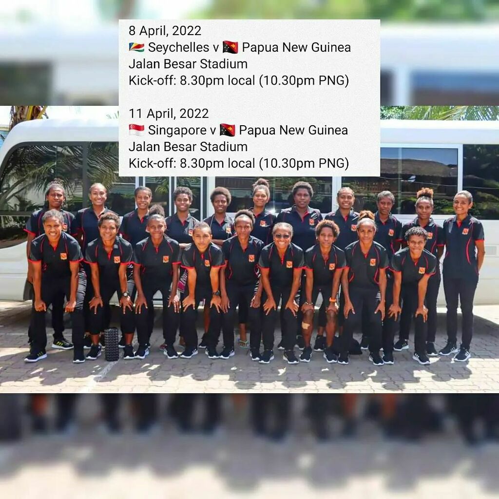 Good Luck to the 🇵🇬 Papua New Guinea women’s national team who left for Singapore today to participate in a Tri-Nations Series 2022 in Singapore. 
.
.
Via PNG Soccer
#futbol
#soccerlife
#womeninspiringwomen
#sportswomen #womeninsport
#soccerlife instagr.am/p/Cb7Pgx8hdQg/