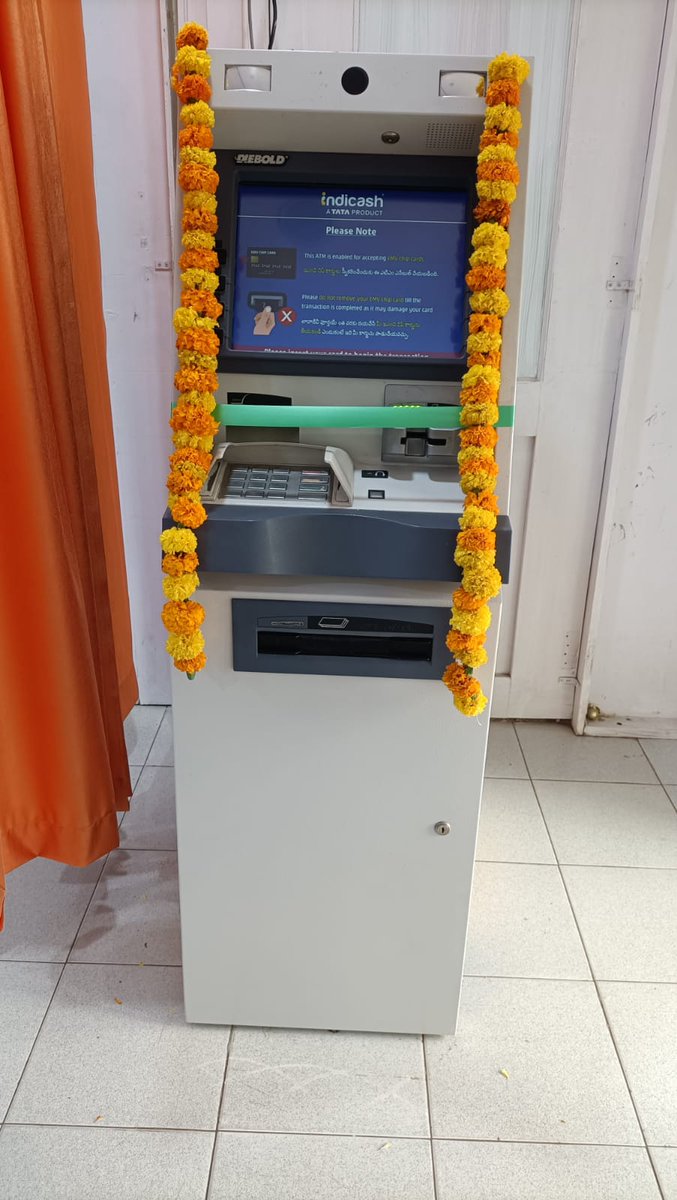 TataIndicash's tweet photo. NAMASTE #Bhimavaram 😊🙏

We are very happy to have our another TATA Indicash ATM machine in BHIMAVARAM City.

Thank you so much each and every person who involve in this opening ceremony🙏 https://t.co/nKb0zqc2fI