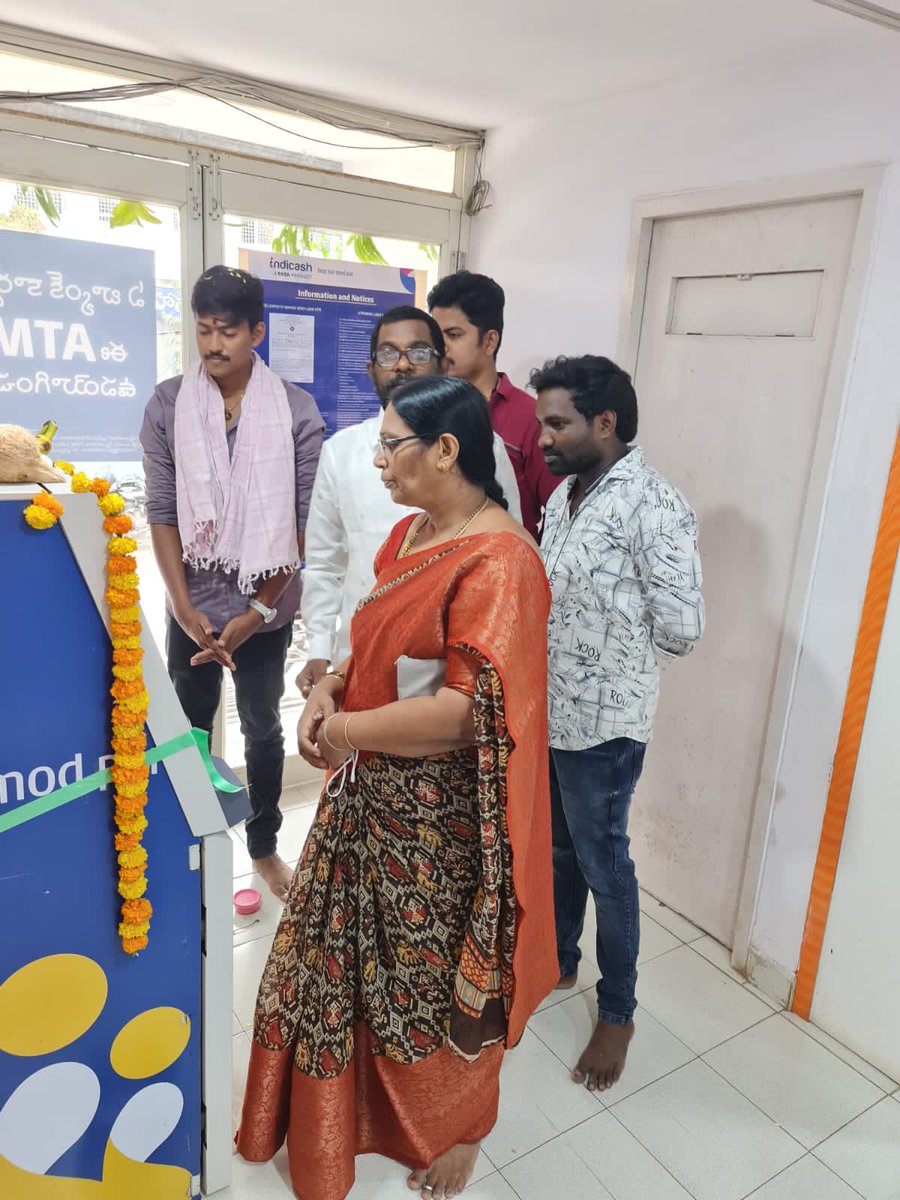 TataIndicash's tweet photo. NAMASTE #Bhimavaram 😊🙏

We are very happy to have our another TATA Indicash ATM machine in BHIMAVARAM City.

Thank you so much each and every person who involve in this opening ceremony🙏 https://t.co/nKb0zqc2fI