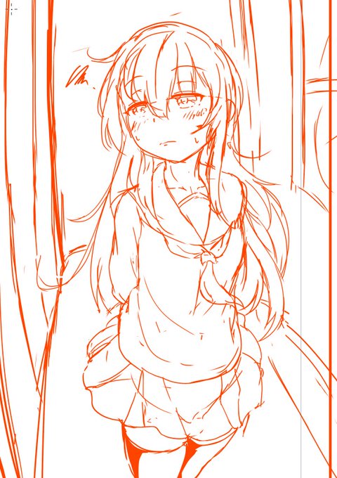 成人向け作ってるのにこんな表情の響描いちゃっていいのかしら… 