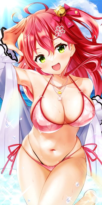 「海水浴日和だにぇ!」
#さくらみこ
#miko_Art 