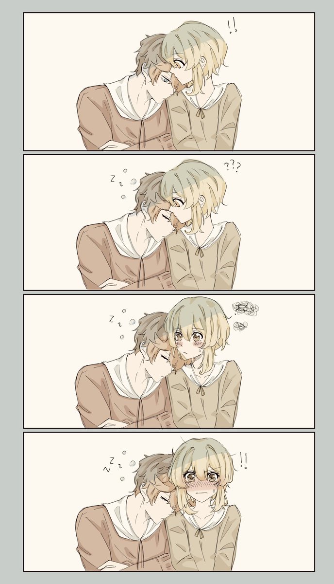 "Shoulder pillow" 🤭

#タル蛍 #chilumi #childe #lumine 

#原神 #Genshinfanart 