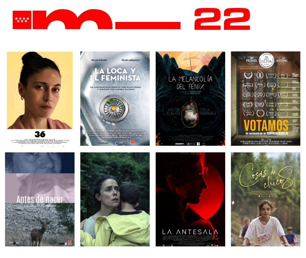 film_madrid's tweet photo. ⁉️¿Todavía no conoces la selección del catálogo #MadridenCorto2022?
🎬Se trata de una iniciativa de @CulturaCMadrid para impulsar la promoción de la industria madrileña del #cortometraje que se ha posicionado como marca de calidad internacional 🌍🔝
https://t.co/FMDU2oEeeE https://t.co/7dj0uH7Nrz