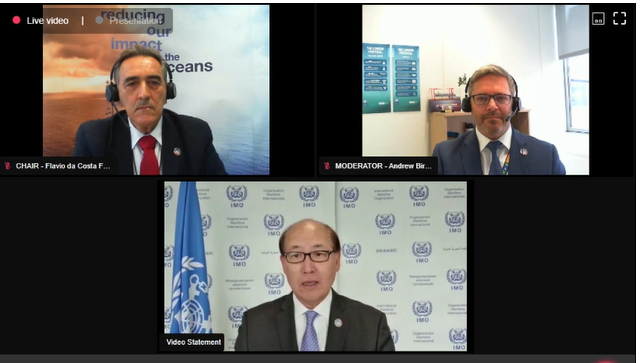 IMOHQ's tweet photo. IMO Secretary-General has opened the #PollutionPrevention and response meeting - on agenda: transport of plastic pellets; discharge water from exhaust gas cleaning systems; black carbon; and more. Opening speech here: https://t.co/5lviprkNqH https://t.co/A2KvmcyjQs