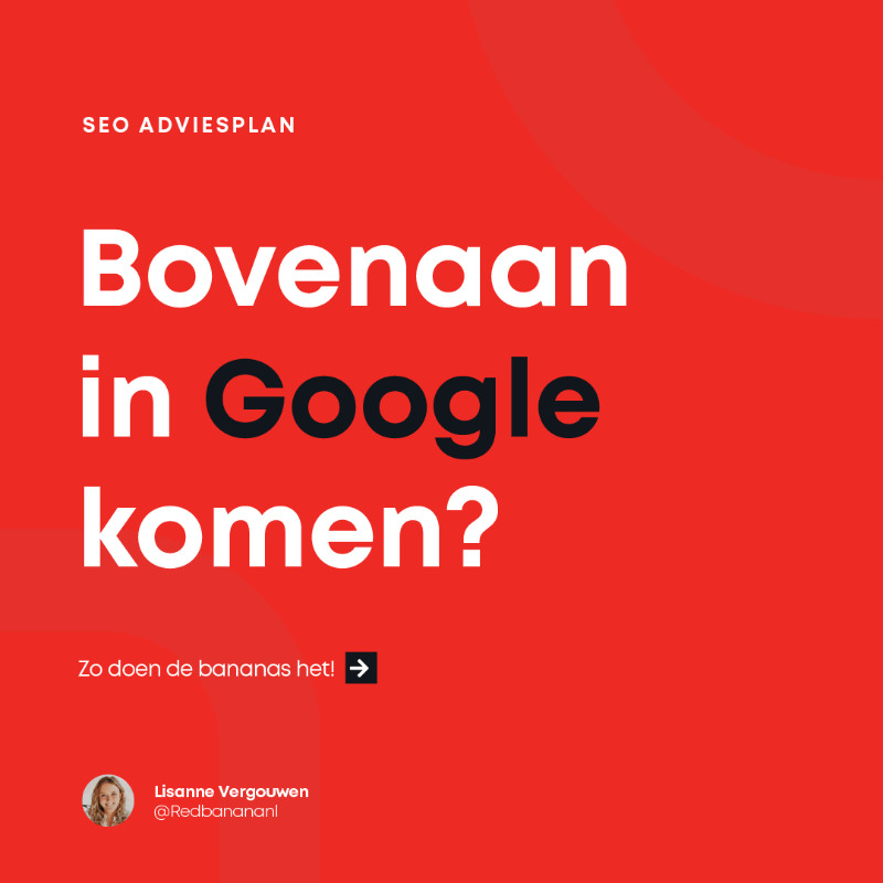 redbanana's tweet photo. Heb jij met jouw website altijd al bovenaan in
G👀gle willen komen?  Onze SEO-bananas weten precies wat nodig is om jouw website te optimaliseren en we geven #SEO-advies over de kansen die wij zien om van de website een succes te maken.🍌