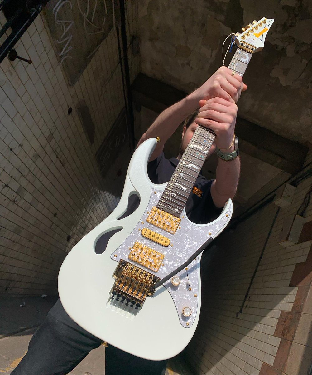 guitarguitaruk's tweet photo. Can you name a more iconic duo than Steve Vai and Ibanez Guitars? We’ll wait… 😜 https://t.co/6gY7RhShqk