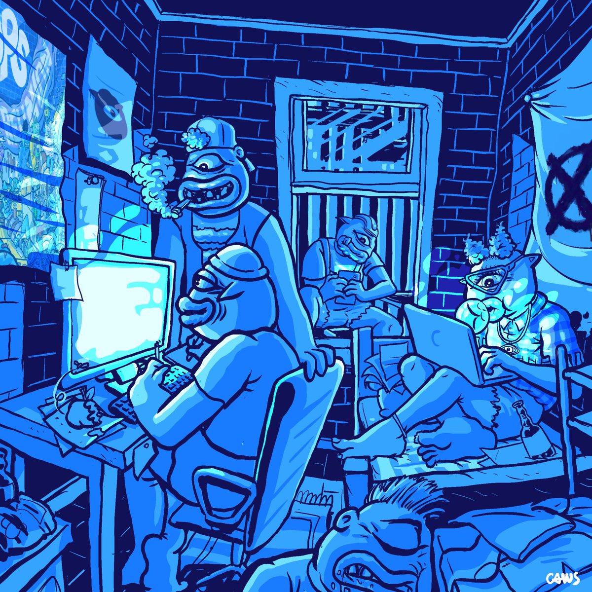 GM #CYCLOPS. We are here for the long run and will continue to build as we believe in the Cyclops story and the universe that we are creating. Thousands of cyclops hangin, chillin' and getting ready to rebellion against the humankind under their rule in Tartarus City. 👁️ 

#NFTs