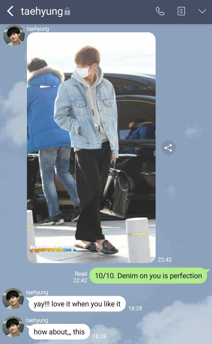 siluetfrasa's tweet image. taekook • kookv onetweet au

✨ boyfriend rates my outfits ✨