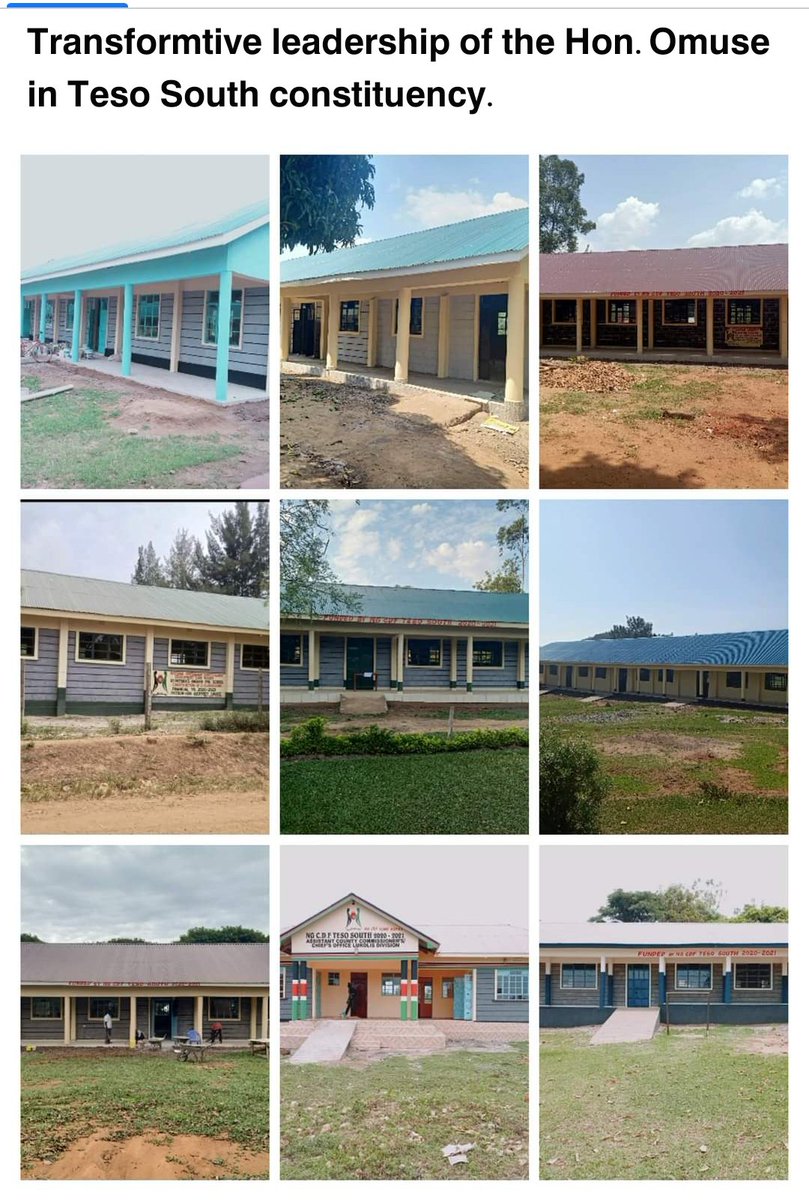 As a Constituency we have come fr far. This is the current state of infrastructure in TESO SOUTH schools.