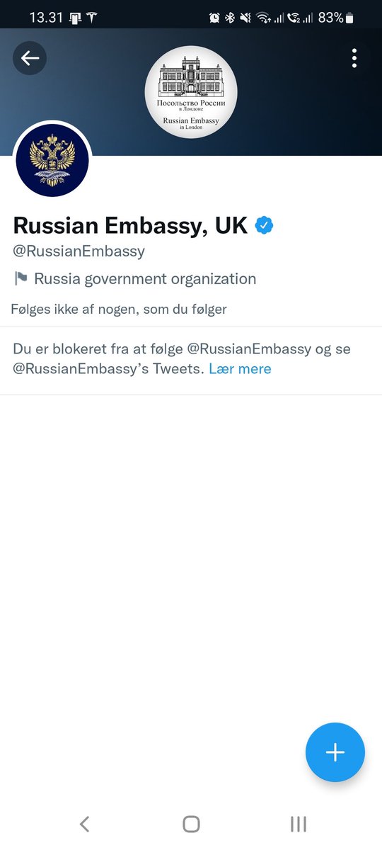 thaPDOGG's tweet photo. When you post something critical on a Russian embassy page 😂 I've been blocked from their page. #ukraine #russia #UkraineWar #UkraineRussiaWar #BuchaMassacre #Bucha #BurnInHell #WarCrimes #WarCrime https://t.co/U4yH9rFKw1