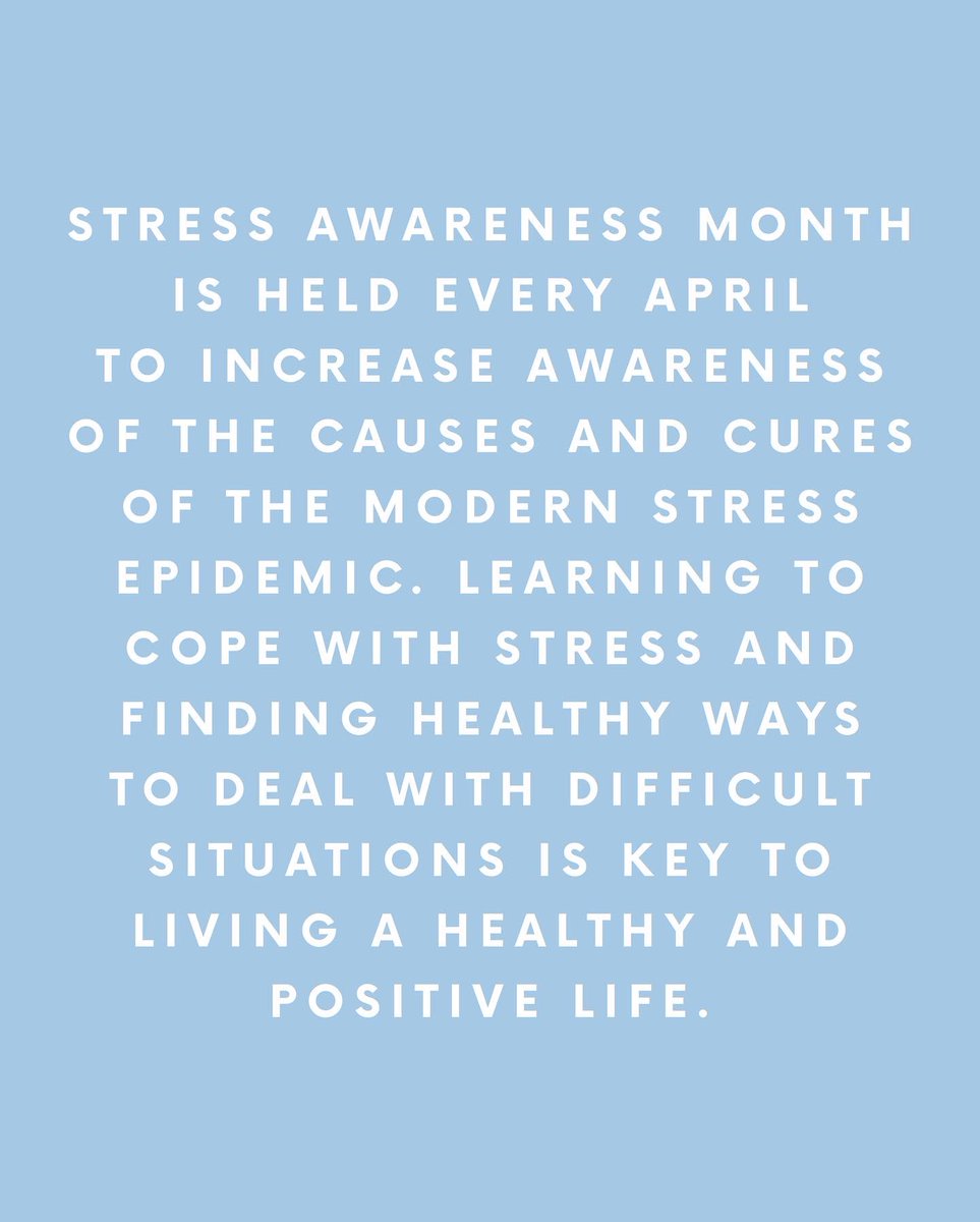 Stress Awareness Month is held every April to increase awareness of the causes and cures of the modern stress epidemic. Follow us for further tips ! #stressawarenessmonth2022 #StressAwarenessMonth #stessepidemic #StressClinic #stressrelief #stressmanagement #stress__buster