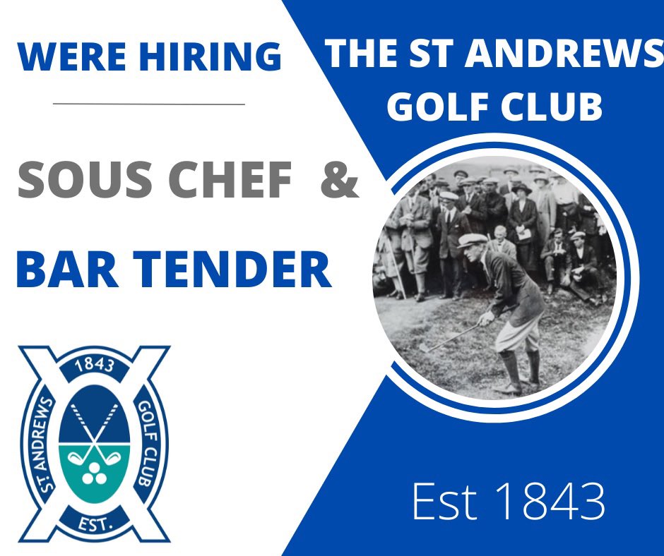 macpro78's tweet photo. Should you wish to work at one of the most prestigious Golf Clubs in the world, overlooking the Old Course, please get in touch with our managers. catering@thestandrewsgolfclub.co.uk and bar@thestandrewsgolfclub.co.uk https://t.co/dhCAo47oQ5