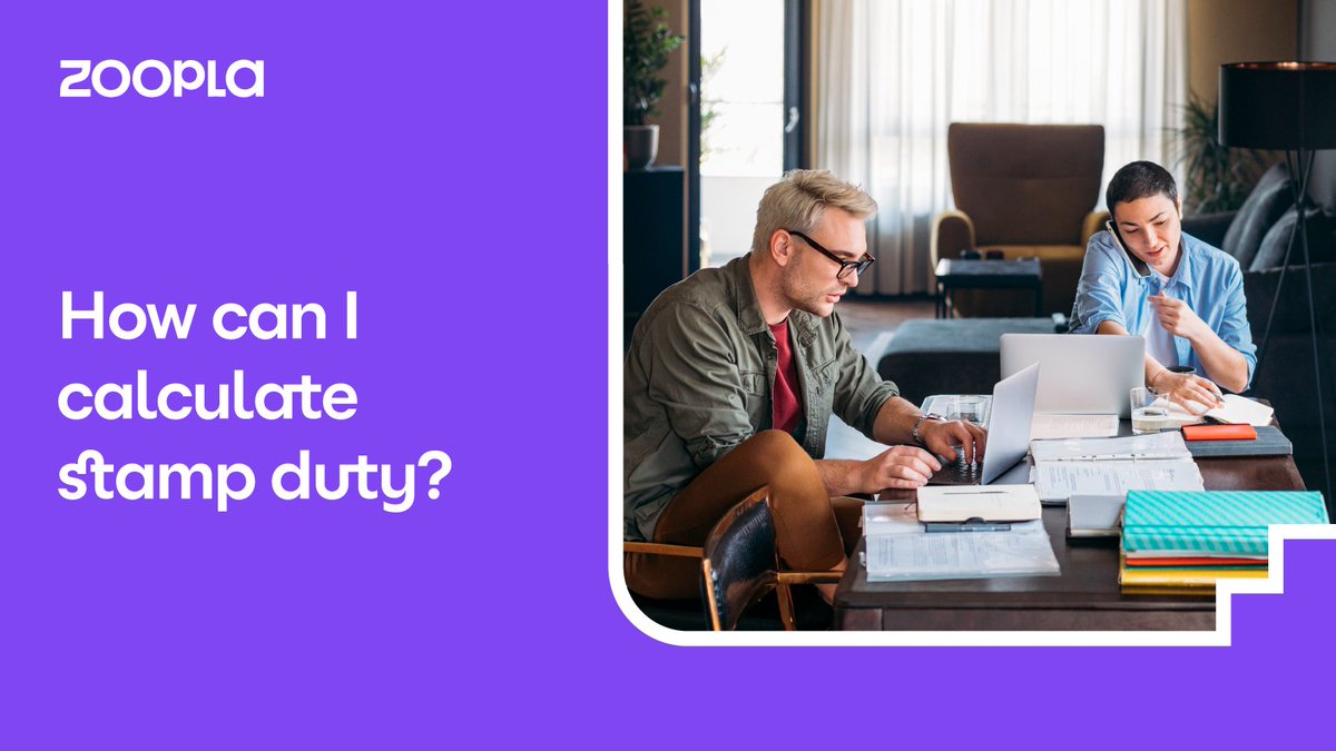 Zoopla's tweet photo. Stamp duty got your head spinning? Here’s all you need to know in a simple guide > https://t.co/tlwrvCtoOm https://t.co/yNDiUw15SG