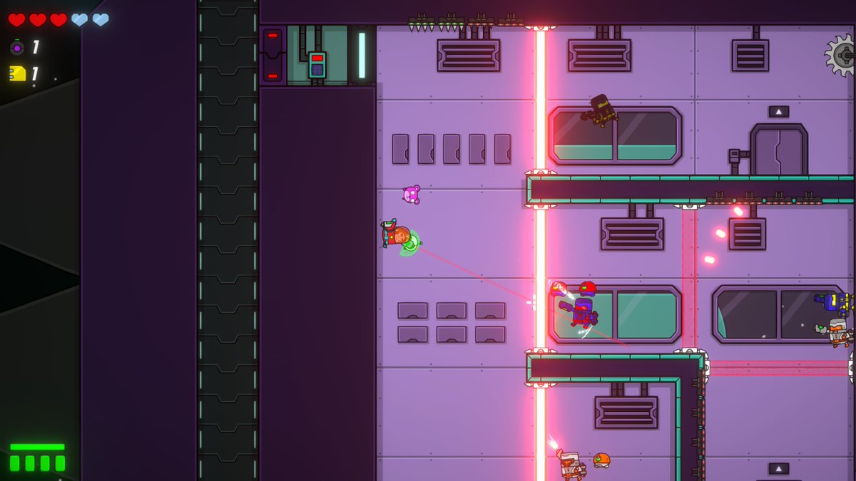 onedayonegame_'s tweet photo. #OneDayOneGame🗓️

📢@Invincible_Cat is working on Gravity Oddity 🛸

Focus On🔍
▶️Use gravity boots, a jetpack &amp; a gun to move🥾
▶️Customize your weapon🔫
▶️Loot &amp; unlock new modifiers🔓
▶️Intense battles👽

Well done devs, it looks cool &amp; funny !😄

#indiegames #indiedev #Space https://t.co/jcbjnJNI8i