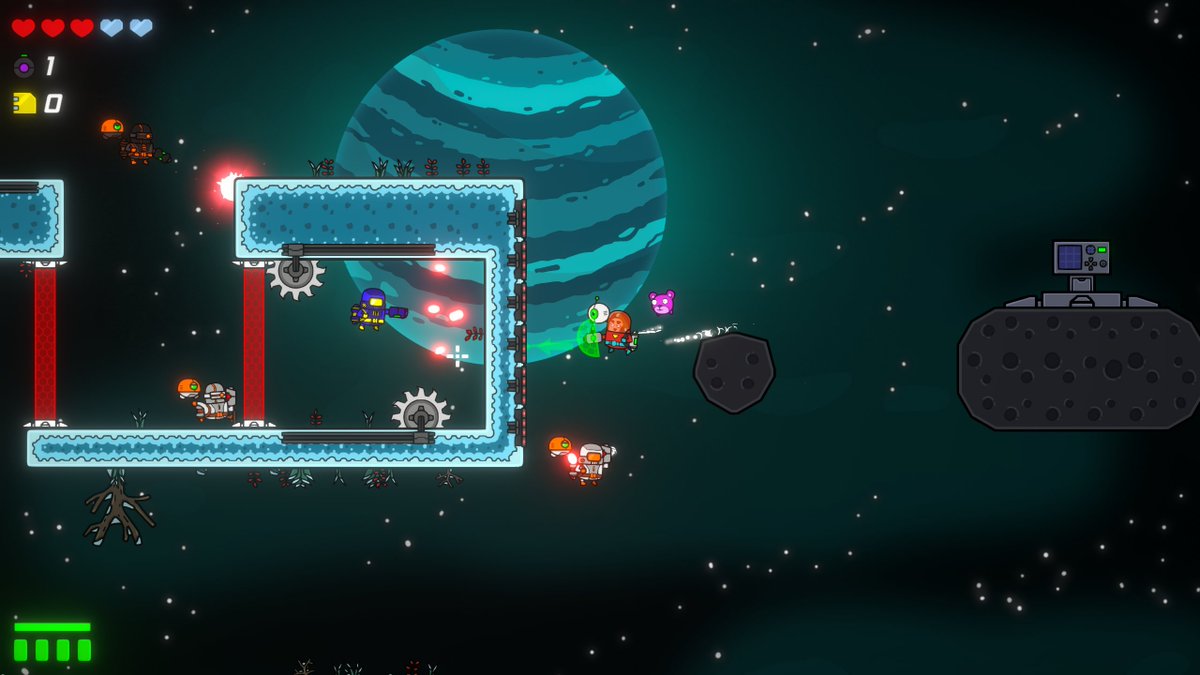 #OneDayOneGame🗓️

📢<a href="/Invincible_Cat/">Invincible Cat</a> is working on Gravity Oddity 🛸

Focus On🔍
▶️Use gravity boots, a jetpack &amp; a gun to move🥾
▶️Customize your weapon🔫
▶️Loot &amp; unlock new modifiers🔓
▶️Intense battles👽

Well done devs, it looks cool &amp; funny !😄

#indiegames #indiedev #Space