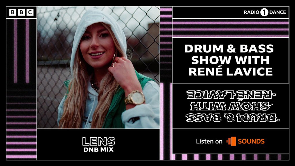 LENS (@lens_dnb) on Twitter photo SO excited as I’ll be live on <a href="/BBCR1/">BBC Radio 1</a> tonight at 00:30 🤯
Big love to <a href="/ReneLaVice/">René LaVice</a> for having me! SO excited as I’ll be live on <a href="/BBCR1/">BBC Radio 1</a> tonight at 00:30 🤯
Big love to <a href="/ReneLaVice/">René LaVice</a> for having me!