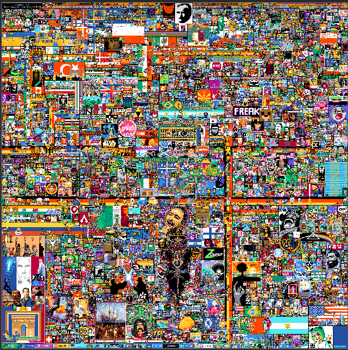 Azoxt__'s tweet photo. Map Reddit Place 

#pixelwar #PixelWars #reddit #RedditPlace #Pixel https://t.co/g31C4qEw0s