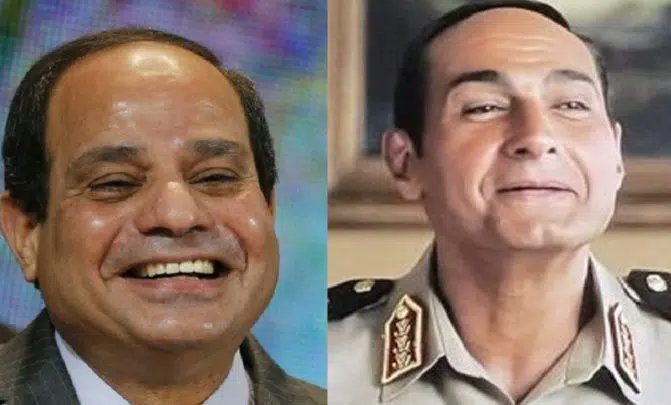 قمه الابداع عندما يقوم الممثل بتجسيد شخصيه ممثل اخر