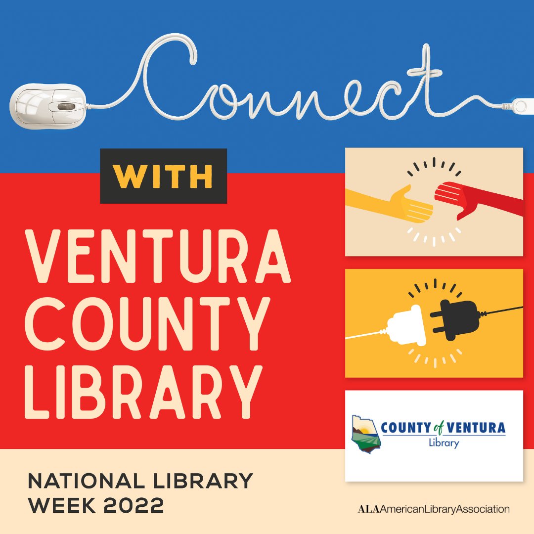 vencolibrary's tweet photo. It's #NationalLibraryWeek! Our library spaces, resources and connections provide transformational opportunities to the communities we serve. Connect with us online or in person and utilize our services today.
#vcLibraries #vcLibrary #VenturaCountyLibrary #VenturaCounty https://t.co/0h7BnsjOSc