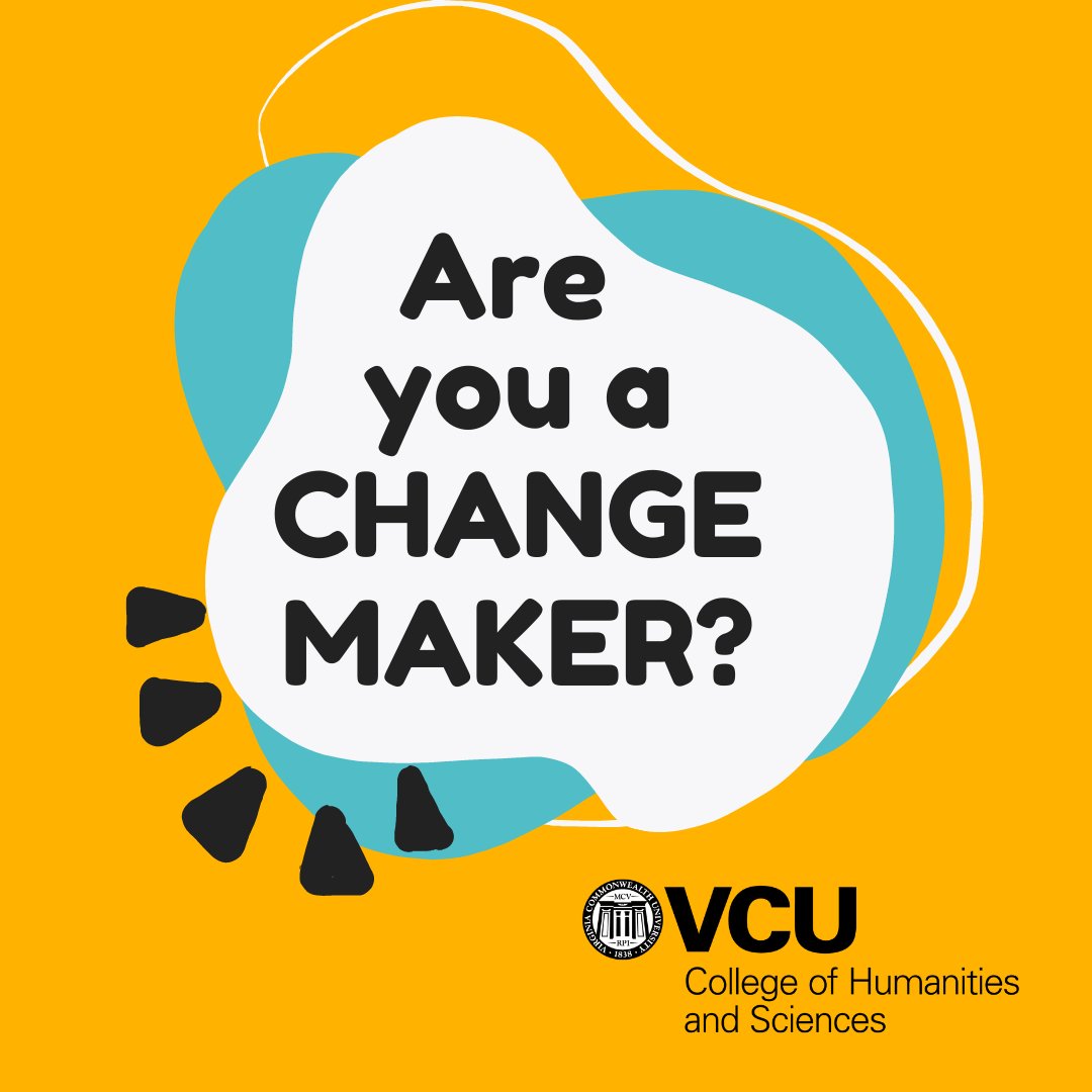 Calling all alums: This spring, we are launching a new recognition program called College Changemakers to celebrate connections beyond VCU's campus. Submit a nomination. Due by 5 p.m. on May 1. More details at ow.ly/5cNq50Ixofb