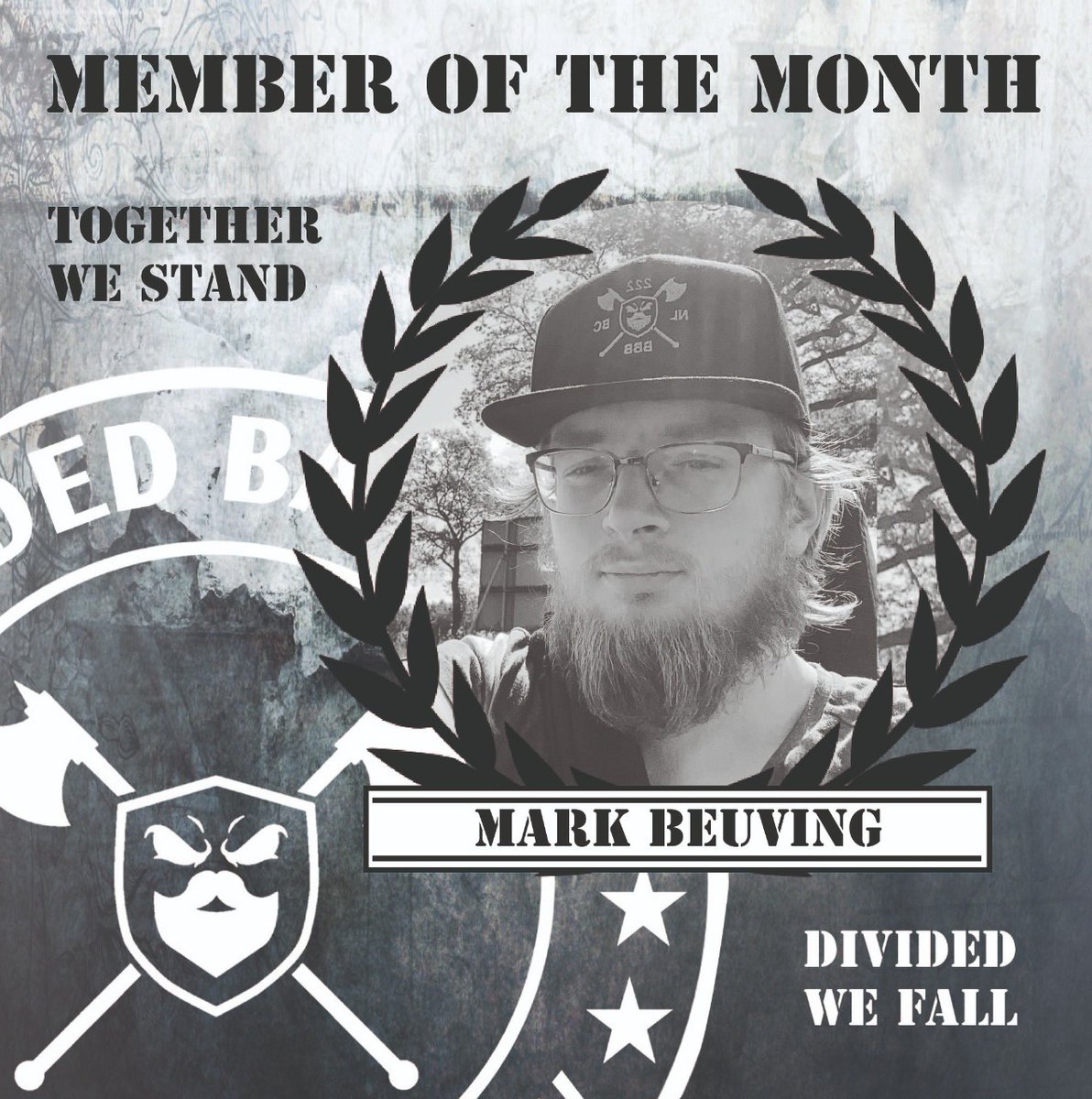 B_B_B_NL's tweet photo. Our proud member off the month!, #beardedbadboys #dutchchapter #togetherwestanddividedwefall #bearded #baard #member https://t.co/PDSjillq35