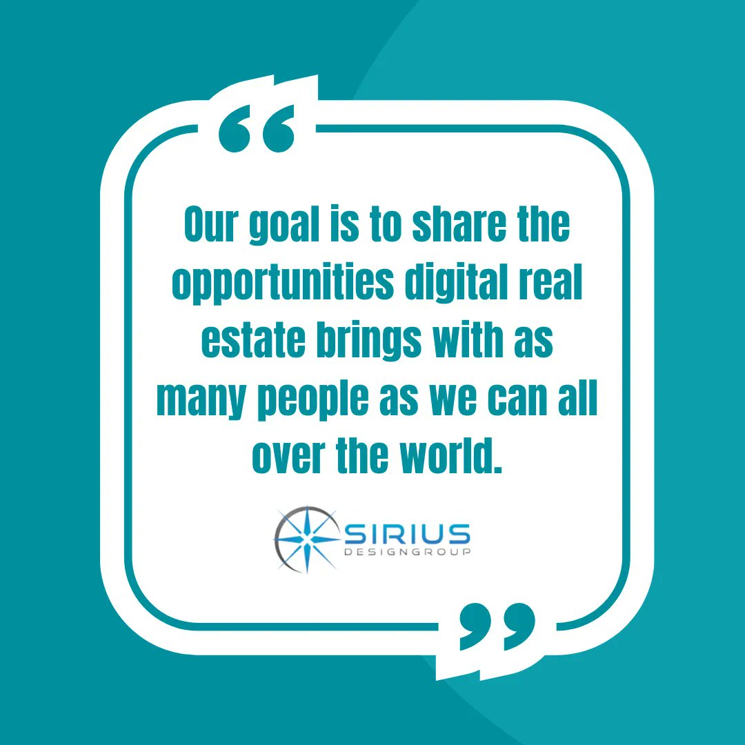 siriusdesigngrp's tweet photo. We are Sirius Design Group and we strive to support our partners by being global leaders in the world of digital business.

Our goal is to share the opportunities digital real estate brings with as many people as we can all over the world. https://t.co/pZ7U6vCdgn