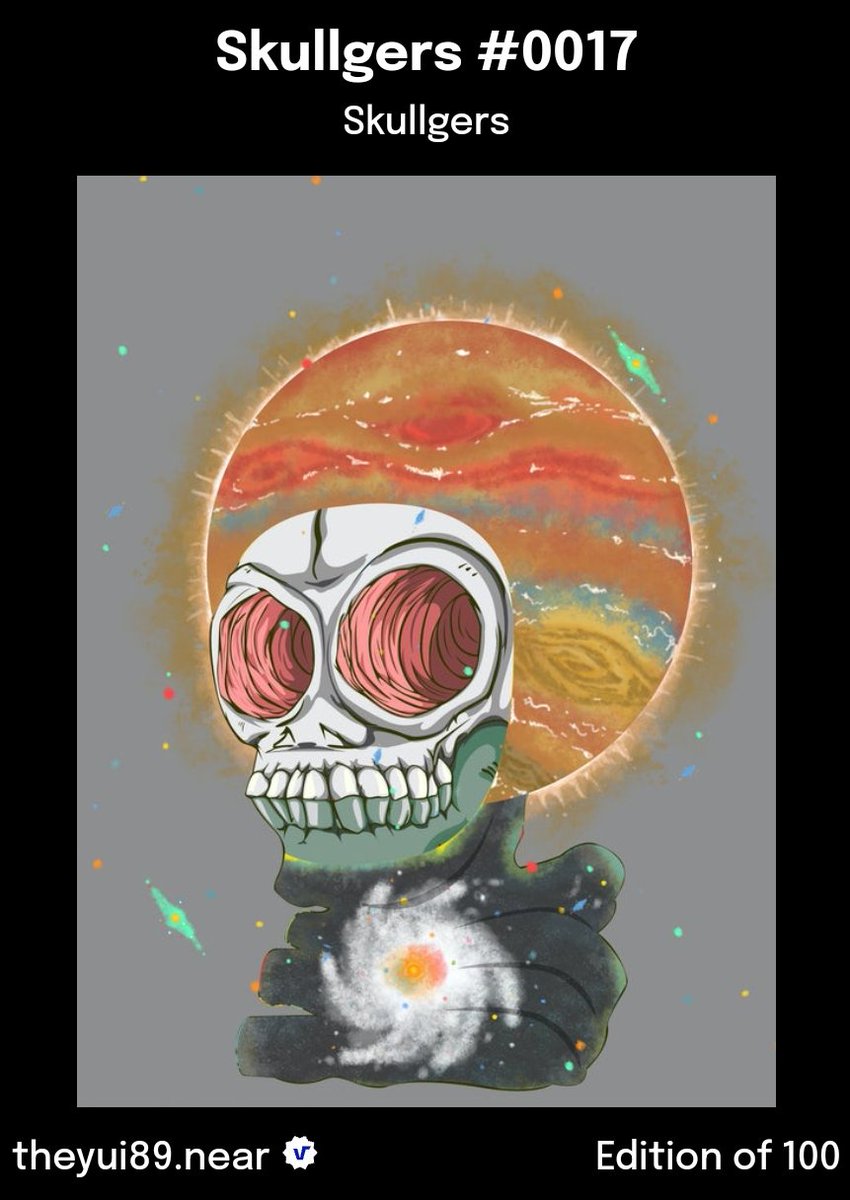 theyui89's tweet photo. Skullgers Collection
Paras id : theyui89.near
0.5 Near
Edition of 100
https://t.co/hE0L0KonMP
Skullgers live in everything, travel through dimensions and transcend time. Skullgers is both a creator and a revenue maker
Dropped : 513 / 1999
#nftcollectibles #nearNFT #theyui89 https://t.co/wWxZ0L9IYr