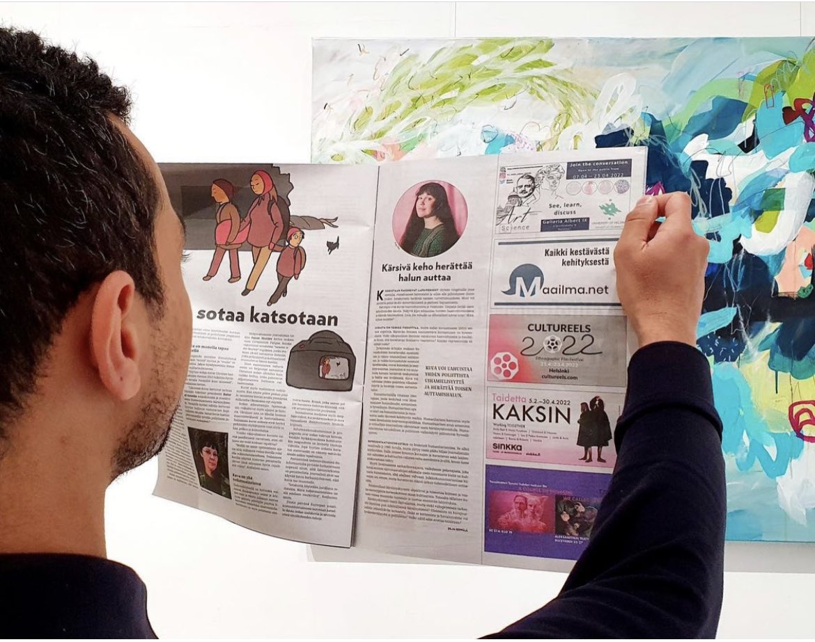 AMS_Helsinki's tweet photo. Great to see #ArtMeetsScienceHelsinki @helsinkiuni @LifeSciHelsinki featured in this months edition of Voima! #Suomi #ftdk

Our exhibition opens to the public this Thursday (7th) at 11.00 AM. See you there! https://t.co/1OtLmBFFB6