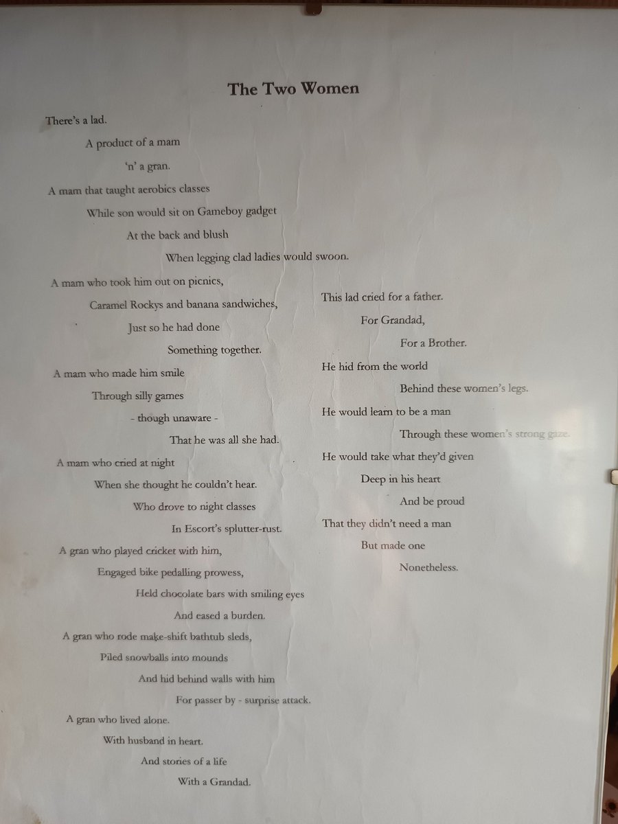 jimmmmmbo's tweet photo. Never shared this poem because it's so personal and I like to keep my writing in an imaginary world but I wrote it and showed the 2 women and they've both had it up in there houses for years now. I just felt it was time to share: typos and all.
Here are the legends at my wedding. https://t.co/zsBhEPMQJ9