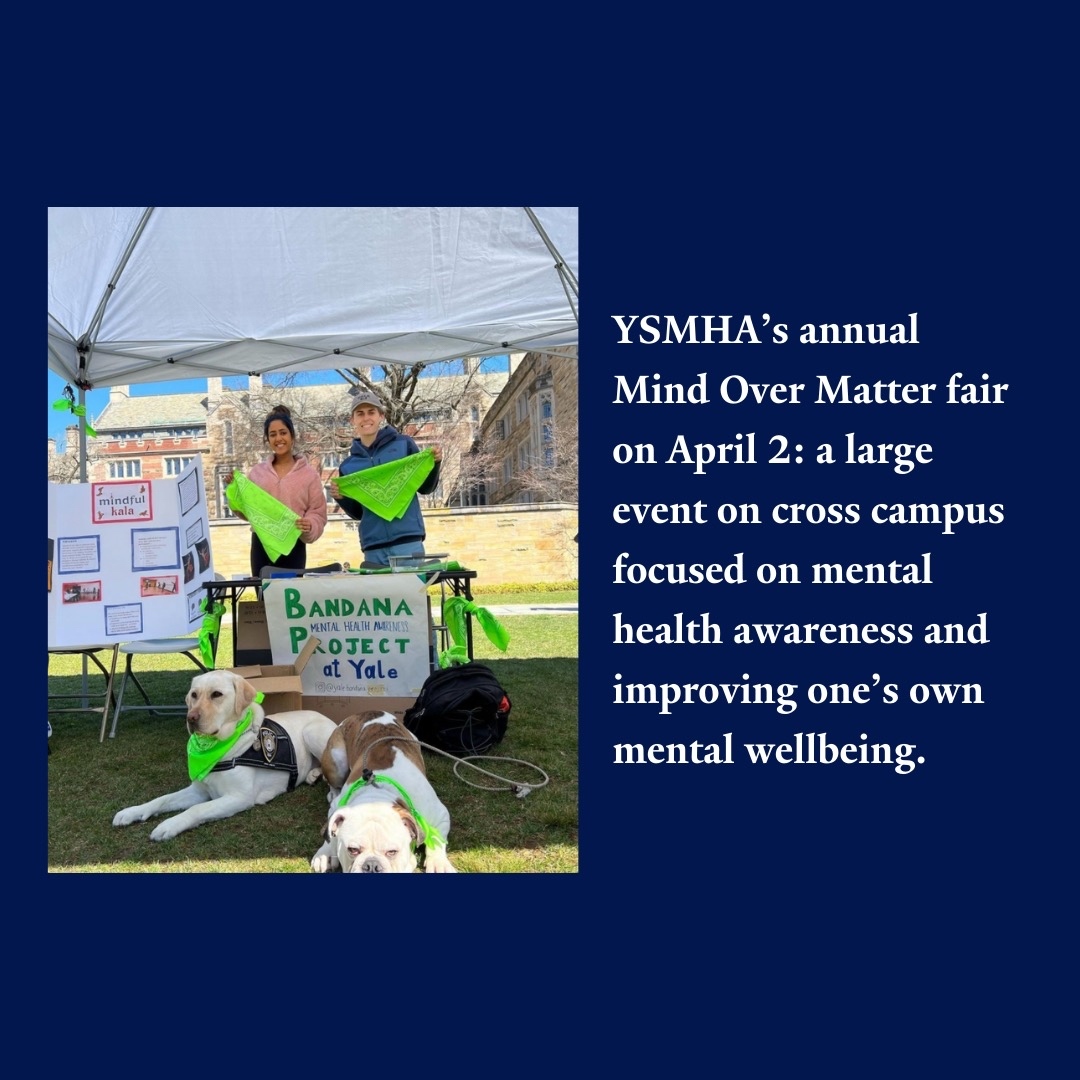 DwightHallYale's tweet photo. The Yale Student Mental Health Association (YSMHA) is a student organization on Yale’s campus that raises awareness about mental health issues in the Yale community and beyond, such as through The Bandana Project.
#MemberGroupMonday #ChangeHappensHere #dwighthall https://t.co/42r9dVRBEW