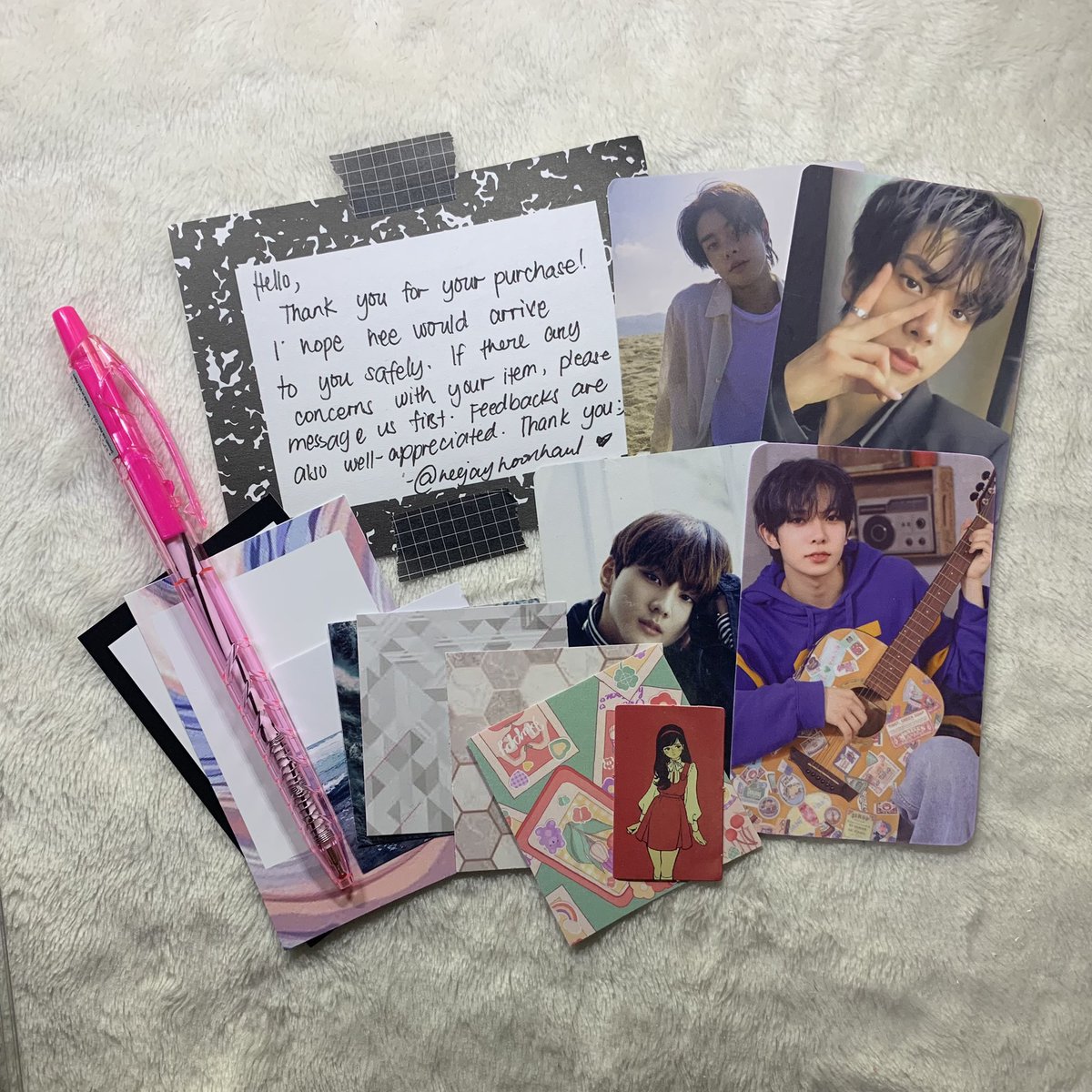 jmnapark's tweet photo. ๐ช #forjem ๐ ;
My prio PC came home today! ๐ญ (Grabe yung sparks at pa collarbone ni Hee! di ko kinaya ><) Thank you so much po @heejayhoonhaul for making this happen ๐ค (pati freebies may sparks ๐ค) โtil our next transaction pooo! Stay safe always hihi โบ๏ธ#HJSxProofs https://t.co/tgP5e9JPba