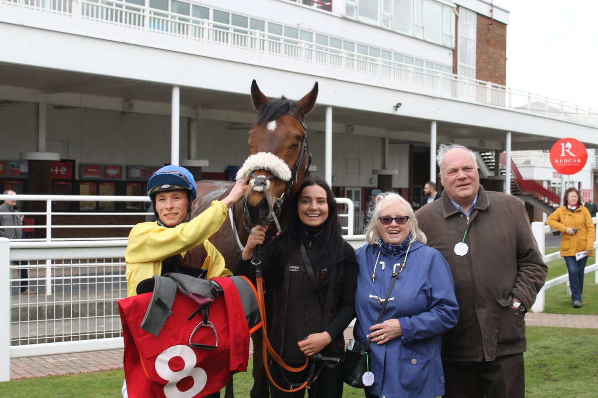 50-1 shock to end Redcar's 1st meeting of 2022 as Clansman, trained in Middleham by Liam Bailey &amp; ridden by @Jason7Watson1 holds off favourite Al Qaasim to win the Watch Race Replays At racingtv.com Handicap. Co-owner Christine Clarke describes it as "a nice surprise"