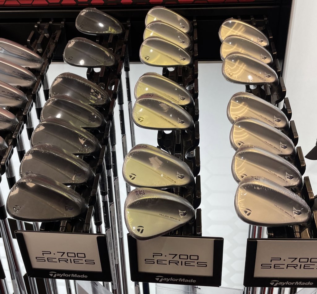 johnfishergolf's tweet photo. Meet the new season head on with some new wedges. The @taylormade_tour #MG3 #RAWFACE wedges provide you with micro grooves to help generate extra back spin on shorter shots and #RAWFACE technology to provide overall greater backspin on your full shots. https://t.co/Pmjtg36hHK