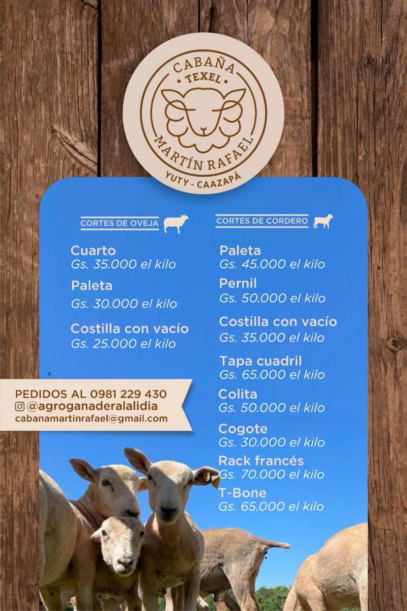 martinrafael0's tweet photo. Cortes de Cordero 🐑 👌🏼 

Pedidos al 0981229430 https://t.co/Wf06BC9Htq