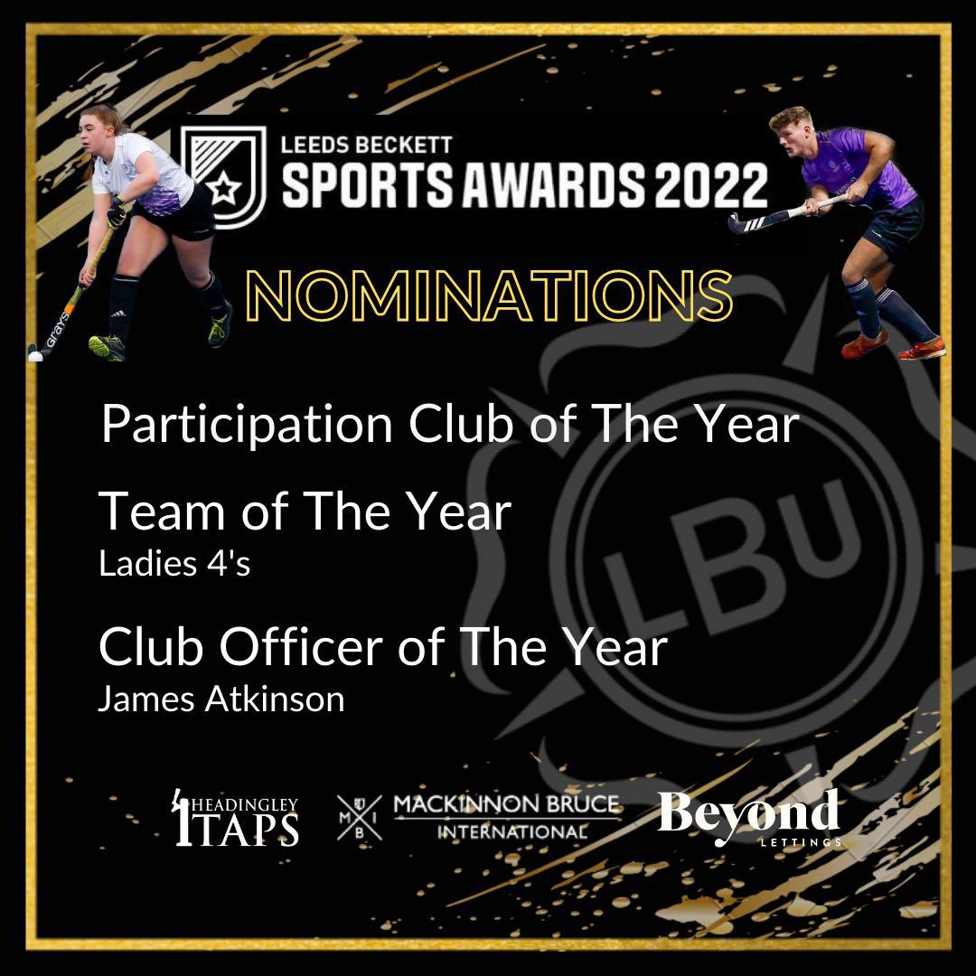 LBUHC's tweet image. 🏆 SPORTS AWARDS NOMINATIONS 🏆

We are delighted to have been nominated for 3 awards at this years sports awards. 

1) Participation Club of the Year 
2) Team of the Year - Ladies 4’s
3) Club Officer of the Year - James  Atkinson 

@carnegiesport #teambeckett #UTB 💜