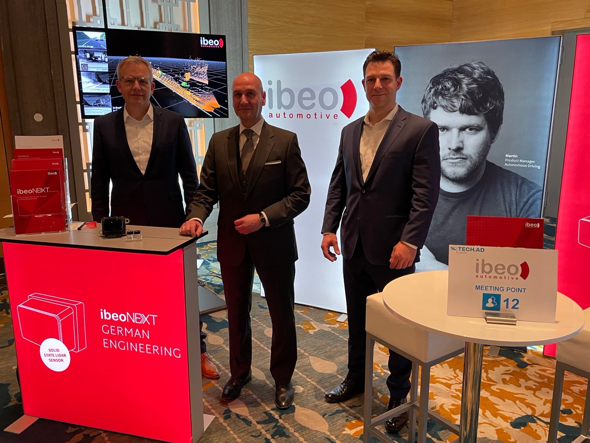 IbeoAutomotive's tweet photo. The #Tech.AD Europe opened its doors today, where the most influential autonomous vehicle experts and executives will connect online and live in Berlin. @IbeoAutomotive is partner of the event. Our team looks forward to two days of inspiring discussions with you. Come visit us! https://t.co/I54rGMWE6d