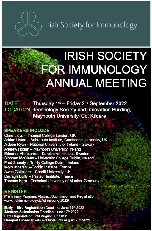 Irish Immunology (@irishimmunology) on Twitter photo Lots of exciting speakers confirmed for our annual meeting being held in the Kathleen Lonsdale Institute at <a href="/MaynoothUni/">Maynooth University</a> on September 1st & 2nd!
➡️➡️Check out a preview below!! ⬅️⬅️ Lots of exciting speakers confirmed for our annual meeting being held in the Kathleen Lonsdale Institute at <a href="/MaynoothUni/">Maynooth University</a> on September 1st & 2nd!
➡️➡️Check out a preview below!! ⬅️⬅️
