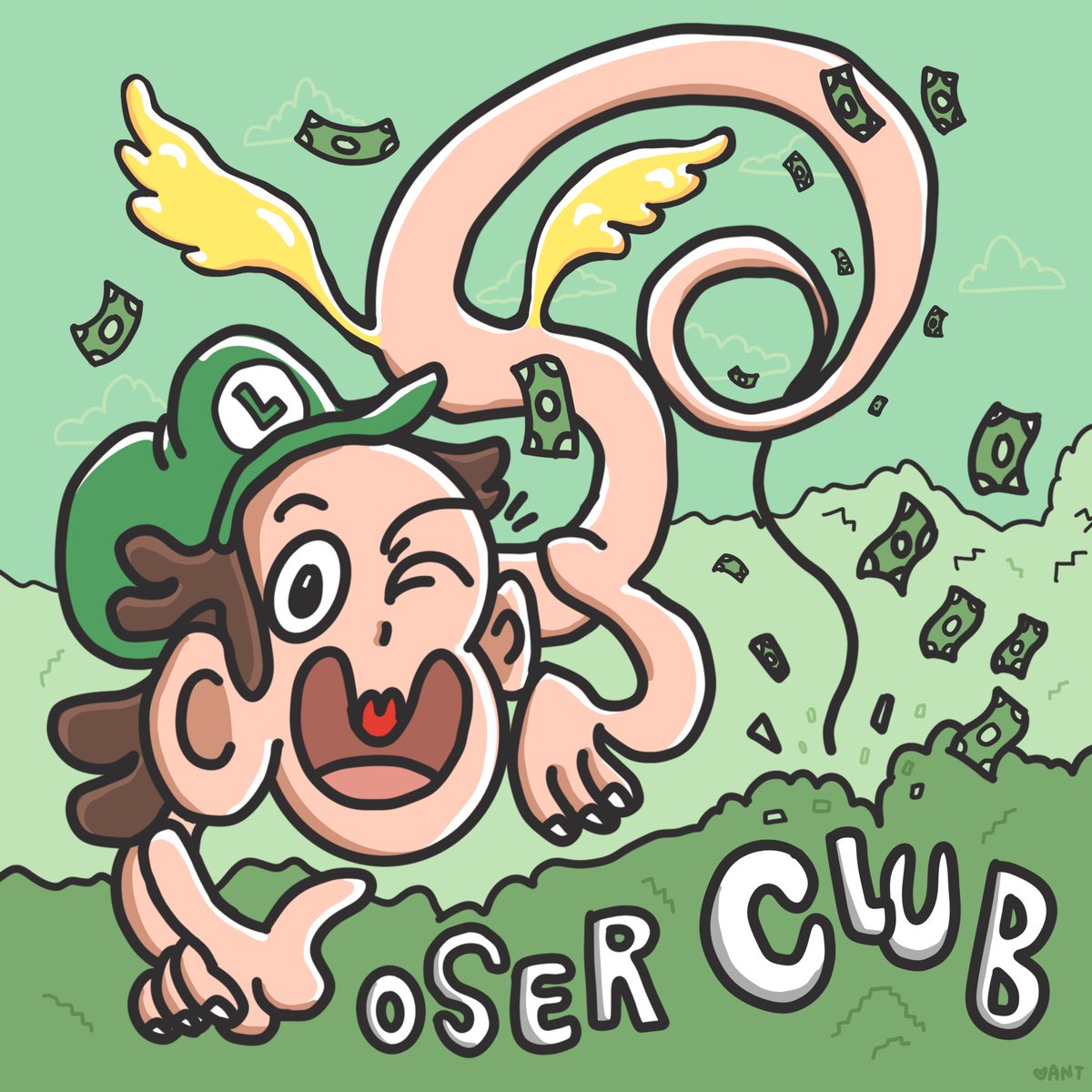 antsarthouse's tweet photo. My first @loserclubreborn ReDraw is for #7403 💵 
y'all dig?! Lets do this!

To enter to have your Loser Re-imagined, 
- Retweet 
- Comment with your Loser  
- follow me!!!✍️   

Raffle Entry Ends 12 pm EST tomorrow. ⏰  

also, wen loser king? 👑🤔✍️💚 
#loserclub @itsjvon https://t.co/JMetsif2qk