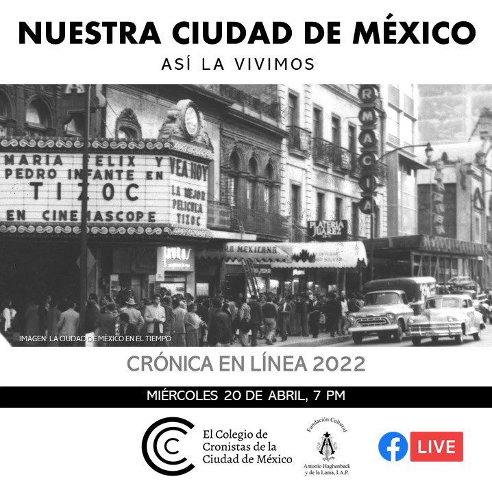 Miércoles 20 de abril a través de Facebook Live: