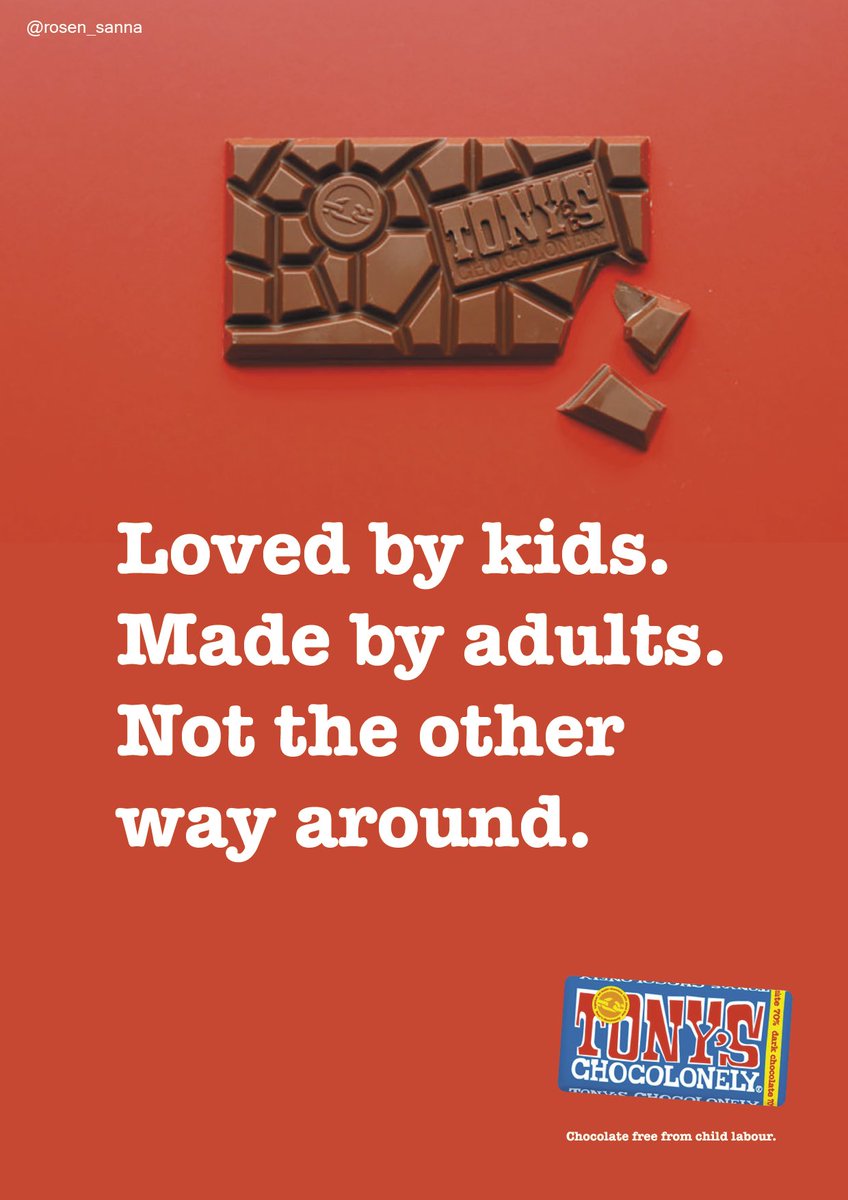 De chocolade-industrie heeft een aparte bijsmaak. Wij laten jullie weten hoe wij deze aparte bijsmaak bestrijden met onze héérlijke repen!! 

Lees ons verhaal op onze website: tonyschocolonely.com/nl/nl