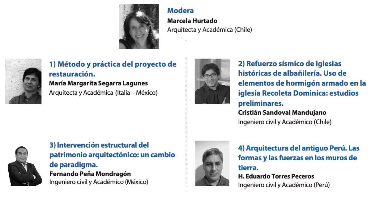 Webinar ISCARSAH. Martes 5 abril, 11:00 hrs (Chile), 10:00 hrs (México, Perú). INTERVENCIONES EN LAS ESTRUCTURAS DEL PATRIMONIO ARQUITECTÓNICO. 
Inscripciones:us06web.zoom.us/meeting/regist…