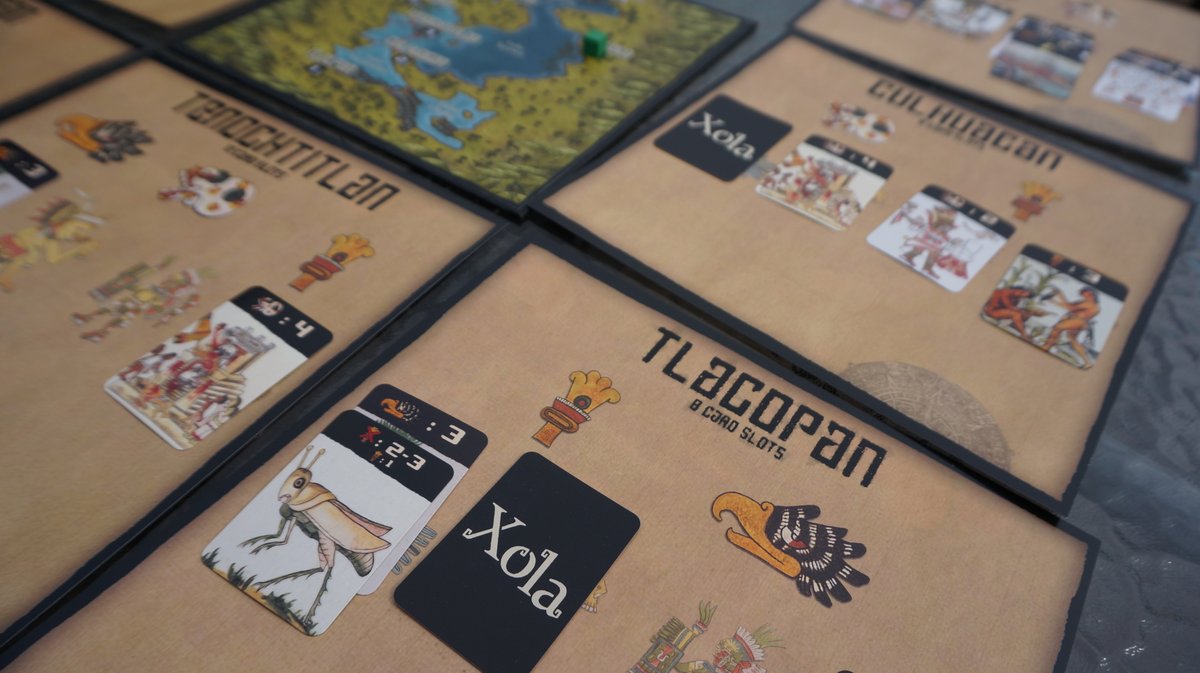 KursedGames's tweet photo. Xola is a simple, yet competitive card game for 2 to 4 players.
Follow our Kickstarter campaign: https://t.co/2yqArLJvUy
Launching on Kickstarter April 2022!
#crowdfunding #indiedev #cardgame #boardgame #indiegame #gamenight #bgg #gamedesign #indie #xola #Kickstarter #game https://t.co/asZA2Ylr8y