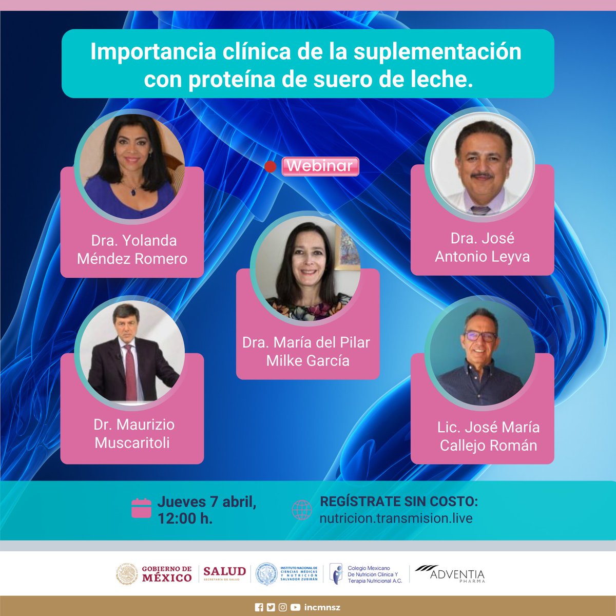 incmnszmx's tweet photo. Participar en el webinar gratuito:
Importancia clínica de la suplementación con proteína de suero de leche.
Jueves 7 abril
12:00 h.
Inscríbete: https://t.co/e1aRLmaMO0
#Webinar #Suplementación #Proteína #SueroDeLeche
#NutriciónClínica #Nutrición #Enteral #MóduloDeProteína https://t.co/BwUQJE1ASC