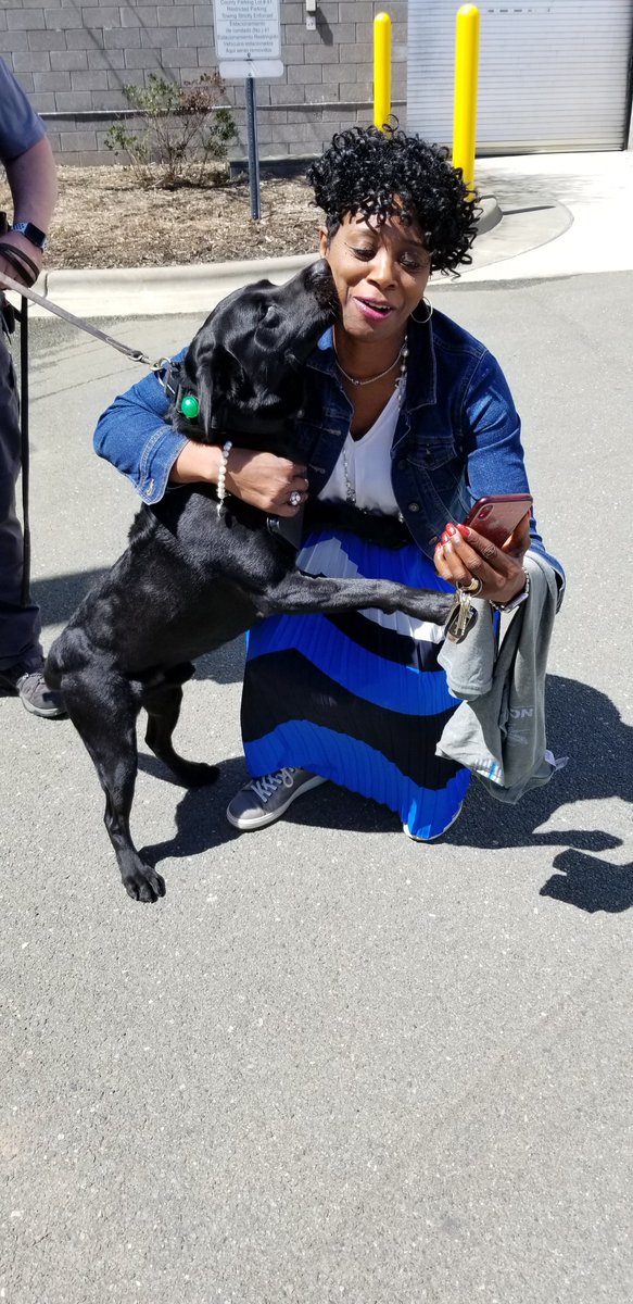 DurhamSheriff's tweet photo. #ThankYou @DurhamCounty Manager Sowell for coming to visit #DCSO on Friday. We were so pleased to meet you in person and show you around. #K9Reggie says come back any time. #HonorDutyService #OneCommunityOneDurham https://t.co/ZgYUGEm799