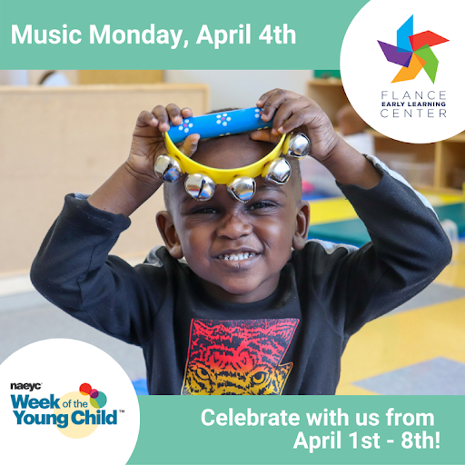 FlanceCenter's tweet photo. To kick off The Week of the Young Child®, we are celebrating Music Monday! 🎶 We are celebrating in a variety of ways, including making musical instruments, learning a new dance, &amp; more. 🥁 Check back to see what musical activities our learners did today! 👶🏽 https://t.co/sPOve4SxPv