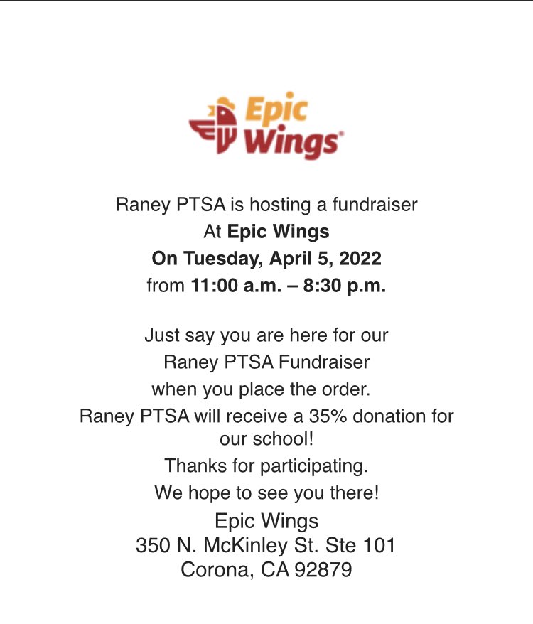 Support Raney PTSA