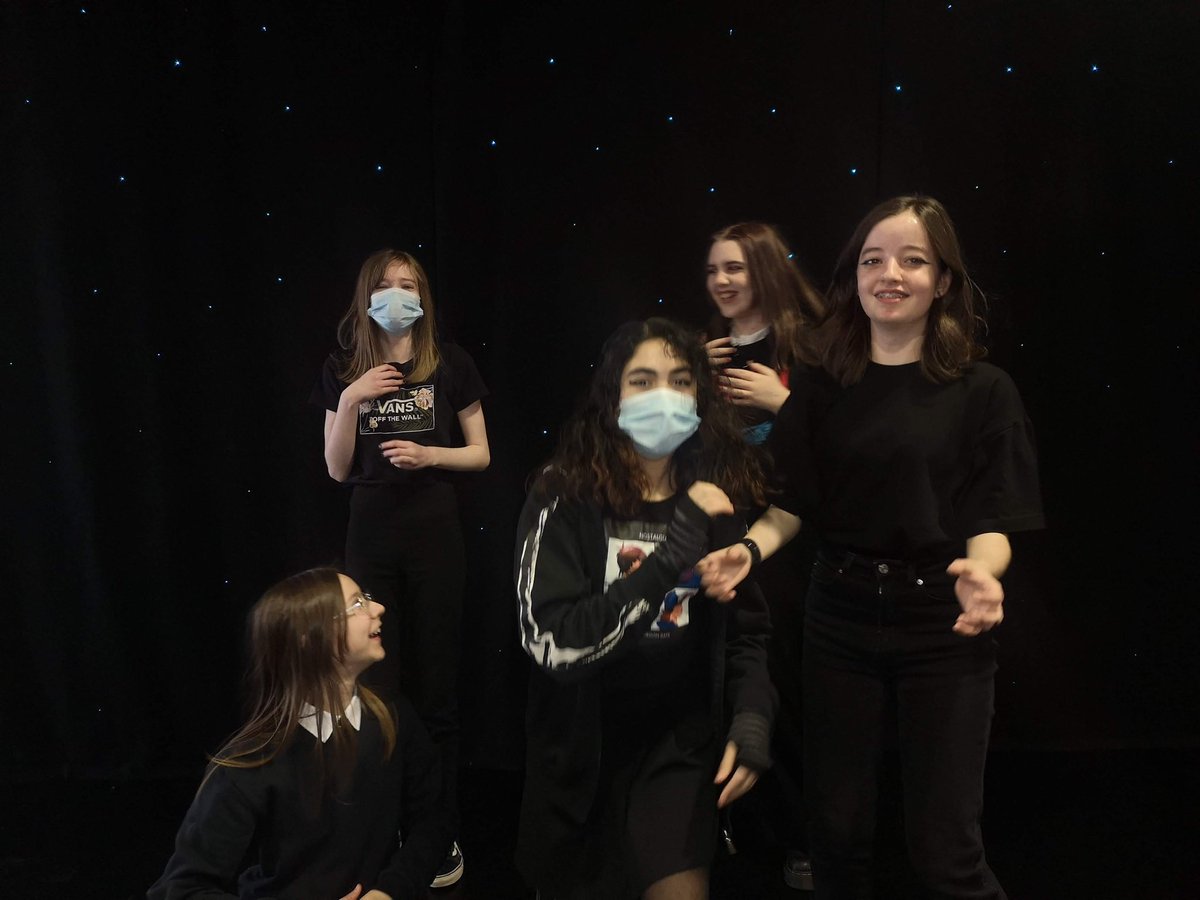 DunHSdrama's tweet photo. A massive well done to Junior Drama group and our senior Drama Ambassadors for their ⭐️Where the Wild Things Are ⭐️ performance! #smallshow #creative #stylised https://t.co/YgE6dCgvNf